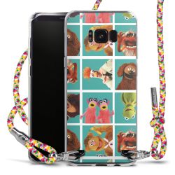 New Carry Case Transparent Stoff colourful/silber