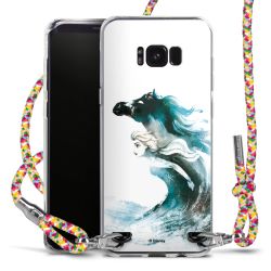 New Carry Case Transparent Stoff colourful/silber