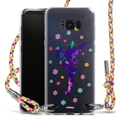 New Carry Case Transparent Stoff colourful/silber