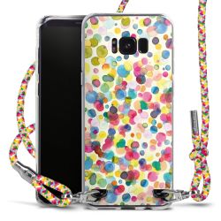 New Carry Case Transparent Stoff colourful/silber