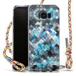 New Carry Case Transparent Stoff colourful/silber