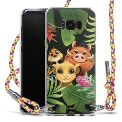 New Carry Case Transparent Stoff colourful/silber