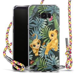 New Carry Case Transparent Stoff colourful/silber