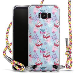 New Carry Case Transparent Stoff colourful/silber