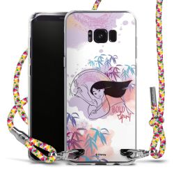 New Carry Case Transparent Stoff colourful/silber