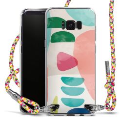 New Carry Case Transparent Stoff colourful/silber