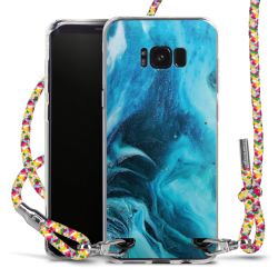 New Carry Case Transparent Stoff colourful/silber