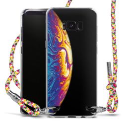 New Carry Case Transparent Stoff colourful/silber