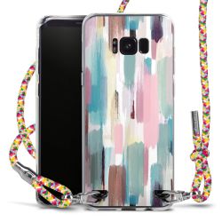 New Carry Case Transparent Stoff colourful/silber