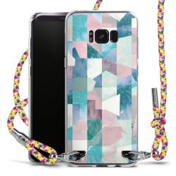 New Carry Case Transparent Stoff colourful/silber