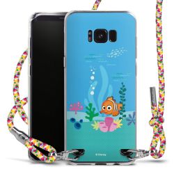 New Carry Case Transparent Stoff colourful/silber