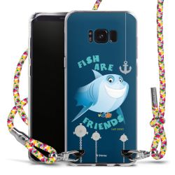 New Carry Case Transparent Stoff colourful/silber