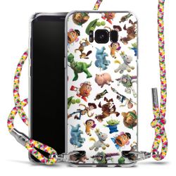 New Carry Case Transparent Stoff colourful/silber