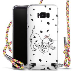 New Carry Case Transparent Stoff colourful/silber