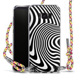 New Carry Case Transparent Stoff colourful/silber