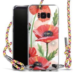 New Carry Case Transparent Stoff colourful/silber