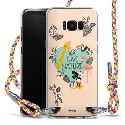 New Carry Case Transparent Stoff colourful/silber