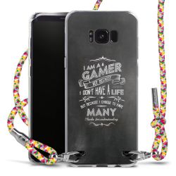 New Carry Case Transparent Stoff colourful/silber