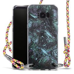 New Carry Case Transparent Stoff colourful/silber