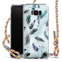 New Carry Case Transparent Stoff colourful/silber