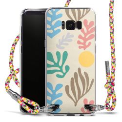 New Carry Case Transparent Stoff colourful/silber