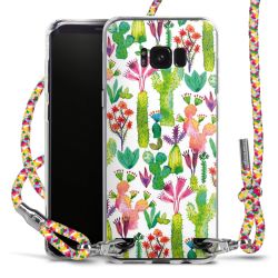 New Carry Case Transparent Stoff colourful/silber