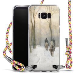 New Carry Case Transparent Stoff colourful/silber