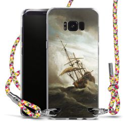 New Carry Case Transparent Stoff colourful/silber