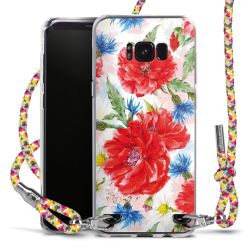 New Carry Case Transparent Stoff colourful/silber