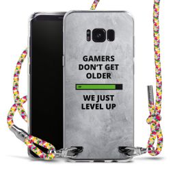 New Carry Case Transparent Stoff colourful/silber