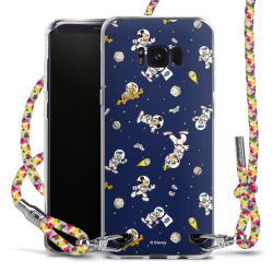 New Carry Case Transparent Stoff colourful/silber