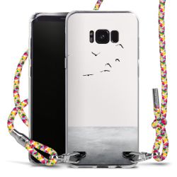 New Carry Case Transparent Stoff colourful/silber