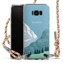 New Carry Case Transparent Stoff colourful/silber