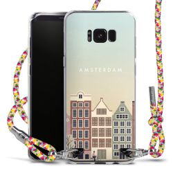 New Carry Case Transparent Stoff colourful/silber