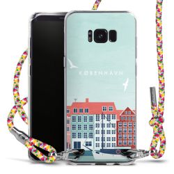 New Carry Case Transparent Stoff colourful/silber