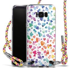 New Carry Case Transparent Stoff colourful/silber