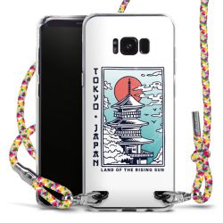 New Carry Case Transparent Stoff colourful/silber