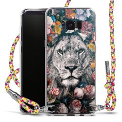 New Carry Case Transparent Stoff colourful/silber