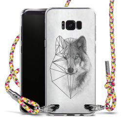 New Carry Case Transparent Stoff colourful/silber