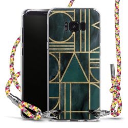 New Carry Case Transparent Stoff colourful/silber