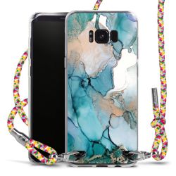 New Carry Case Transparent Stoff colourful/silber