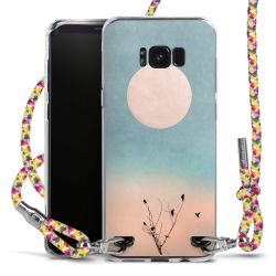 New Carry Case Transparent Stoff colourful/silber