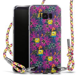 New Carry Case Transparent Stoff colourful/silber