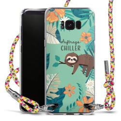 New Carry Case Transparent Stoff colourful/silber