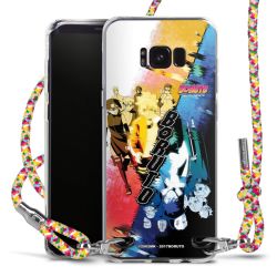 New Carry Case Transparent Stoff colourful/silber