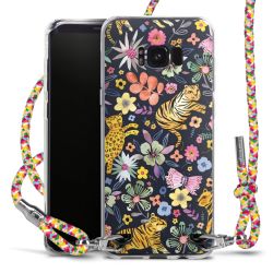 New Carry Case Transparent Stoff colourful/silber