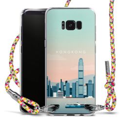 New Carry Case Transparent Stoff colourful/silber