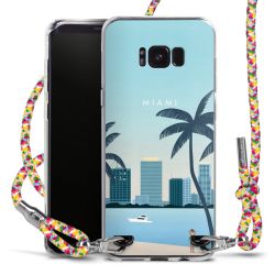 New Carry Case Transparent Stoff colourful/silber