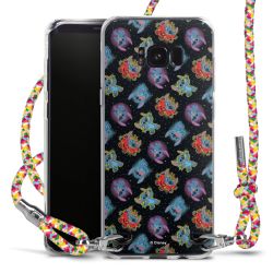 New Carry Case Transparent Stoff colourful/silber