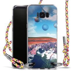 New Carry Case Transparent Stoff colourful/silber